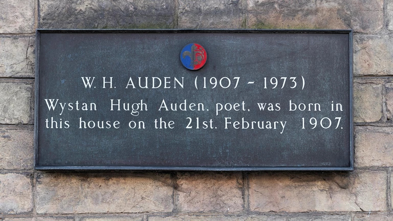 54 Bootham | York Conservation Trust | W H Auden plaque