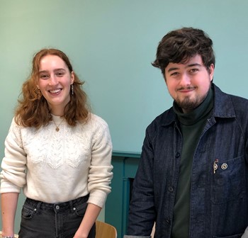 Miriam Samuels and Jack Pearce | Volunteers York Conservation Trust