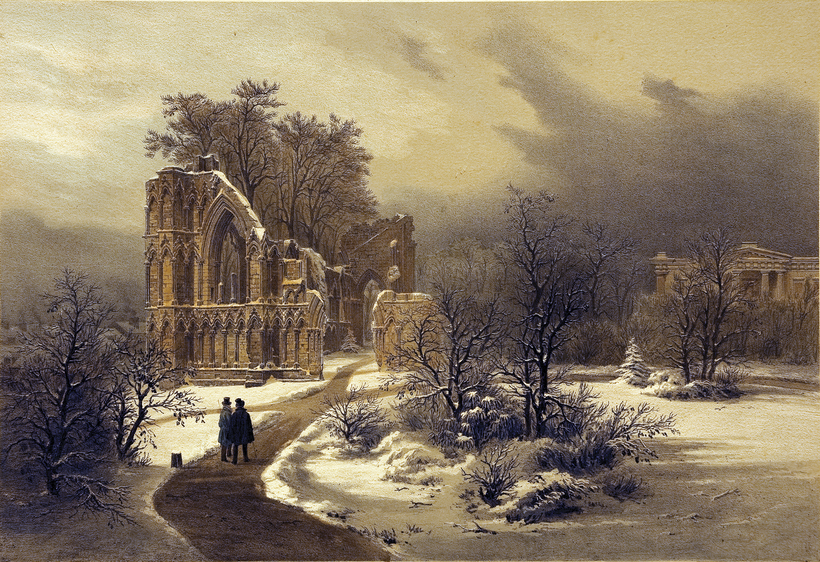 St Mary's Abbey | York | Louis-Jules Arnout 1850