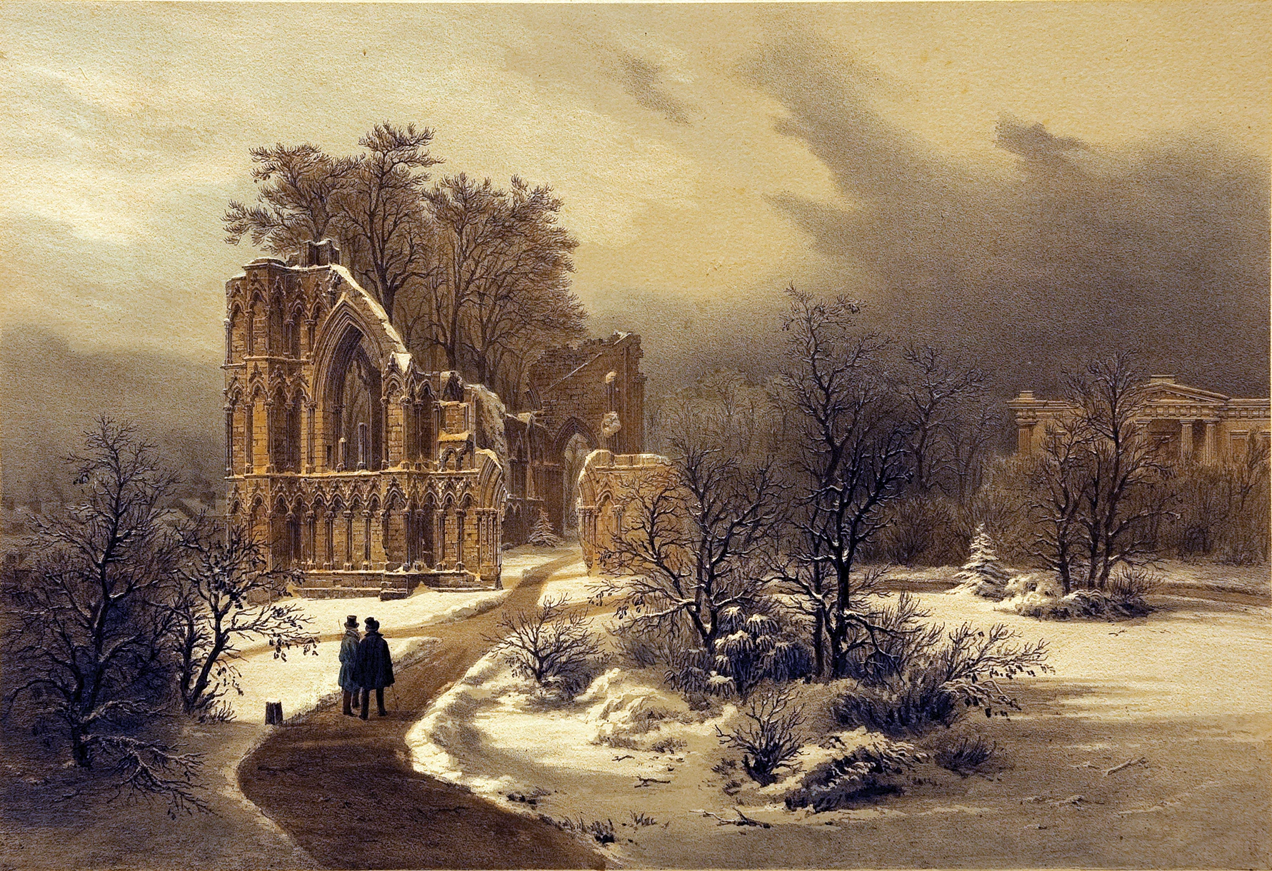 St Mary's Abbey | York | Louis-Jules Arnout 1850