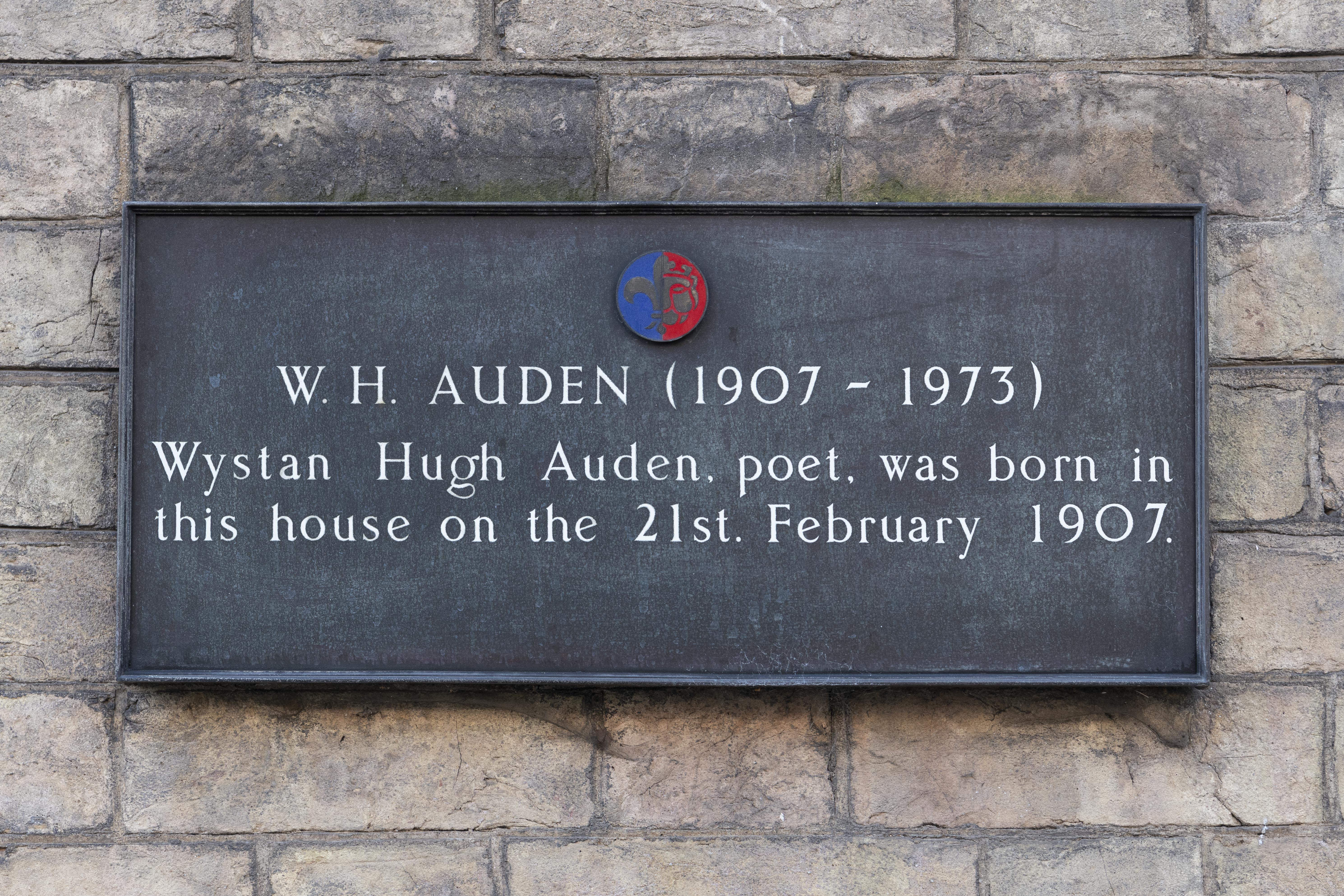54 Bootham | York Conservation Trust | W H Auden plaque