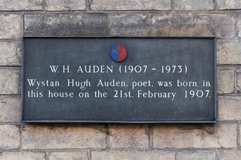54 Bootham | York Conservation Trust | W H Auden plaque