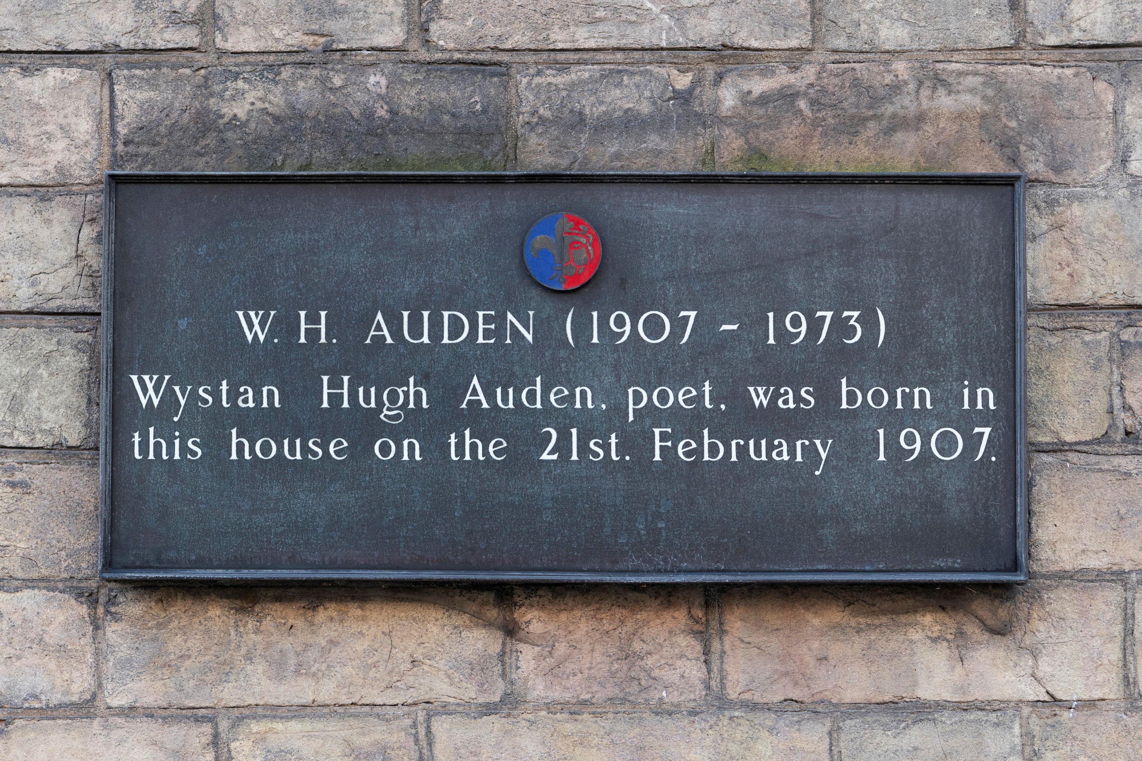 54 Bootham | York Conservation Trust | W H Auden plaque