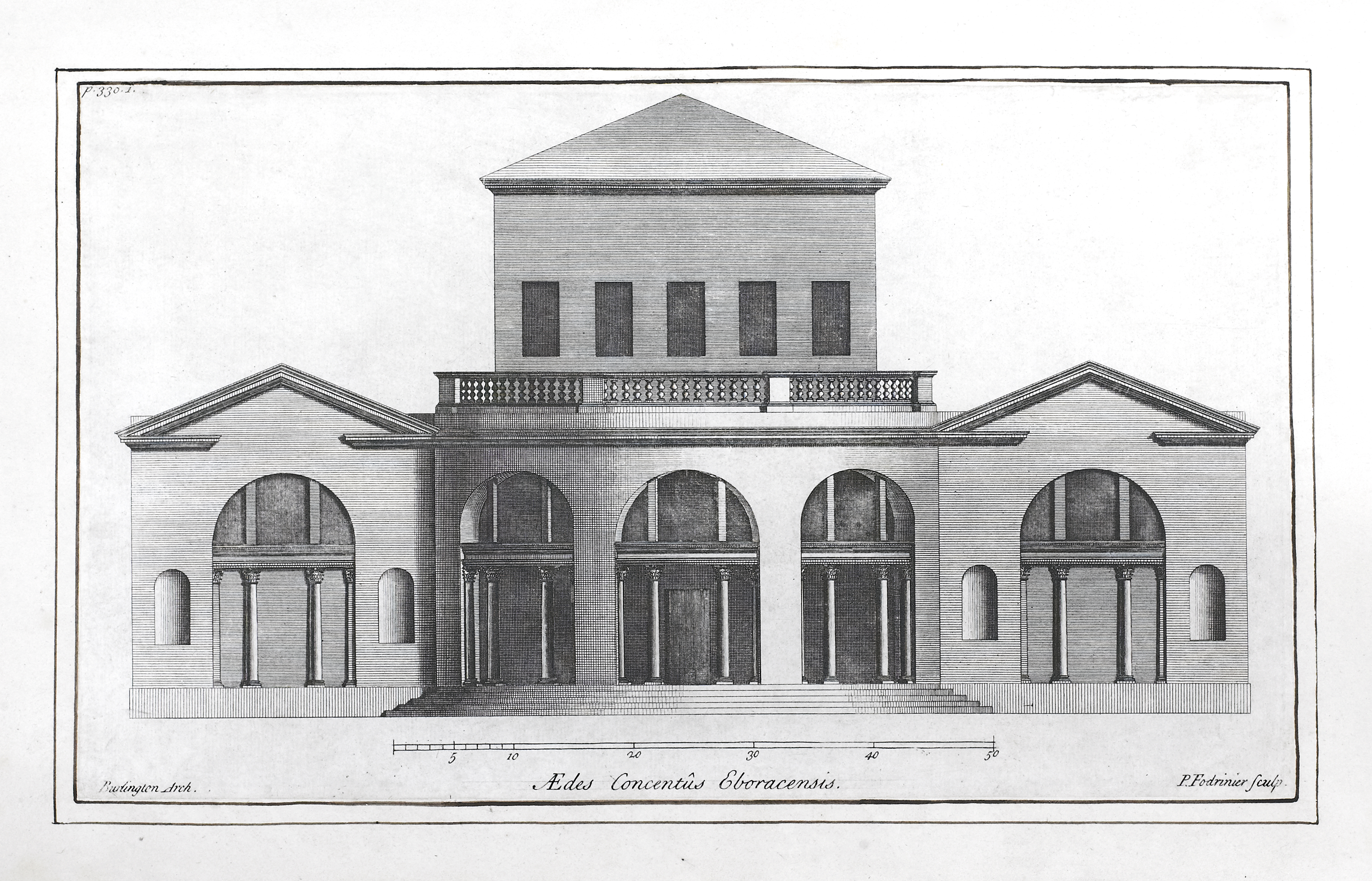 Lord Burlington's plans for exterior York Assembly Rooms | York Conservation Trust