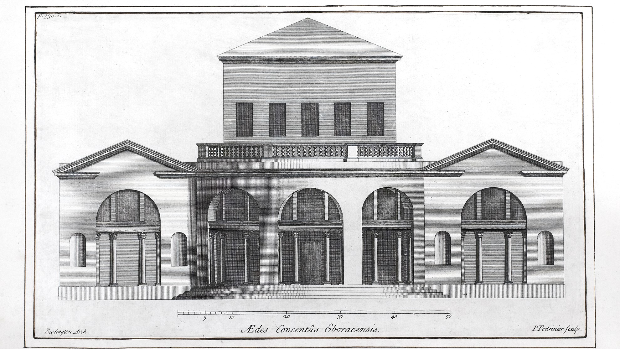Lord Burlington's plans for exterior York Assembly Rooms | York Conservation Trust