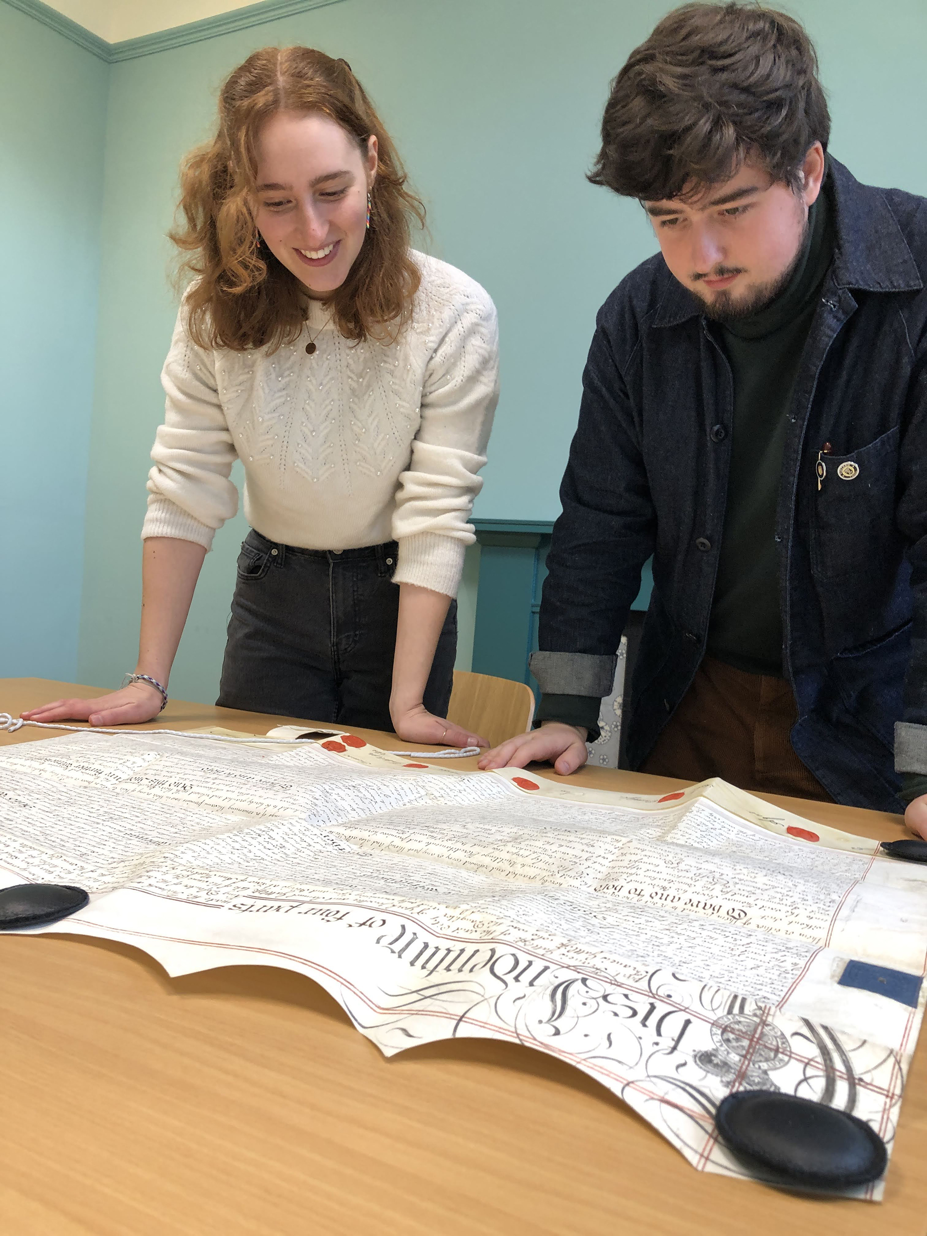 Miriam and Jack | archive volunteers | York Conservation Trust