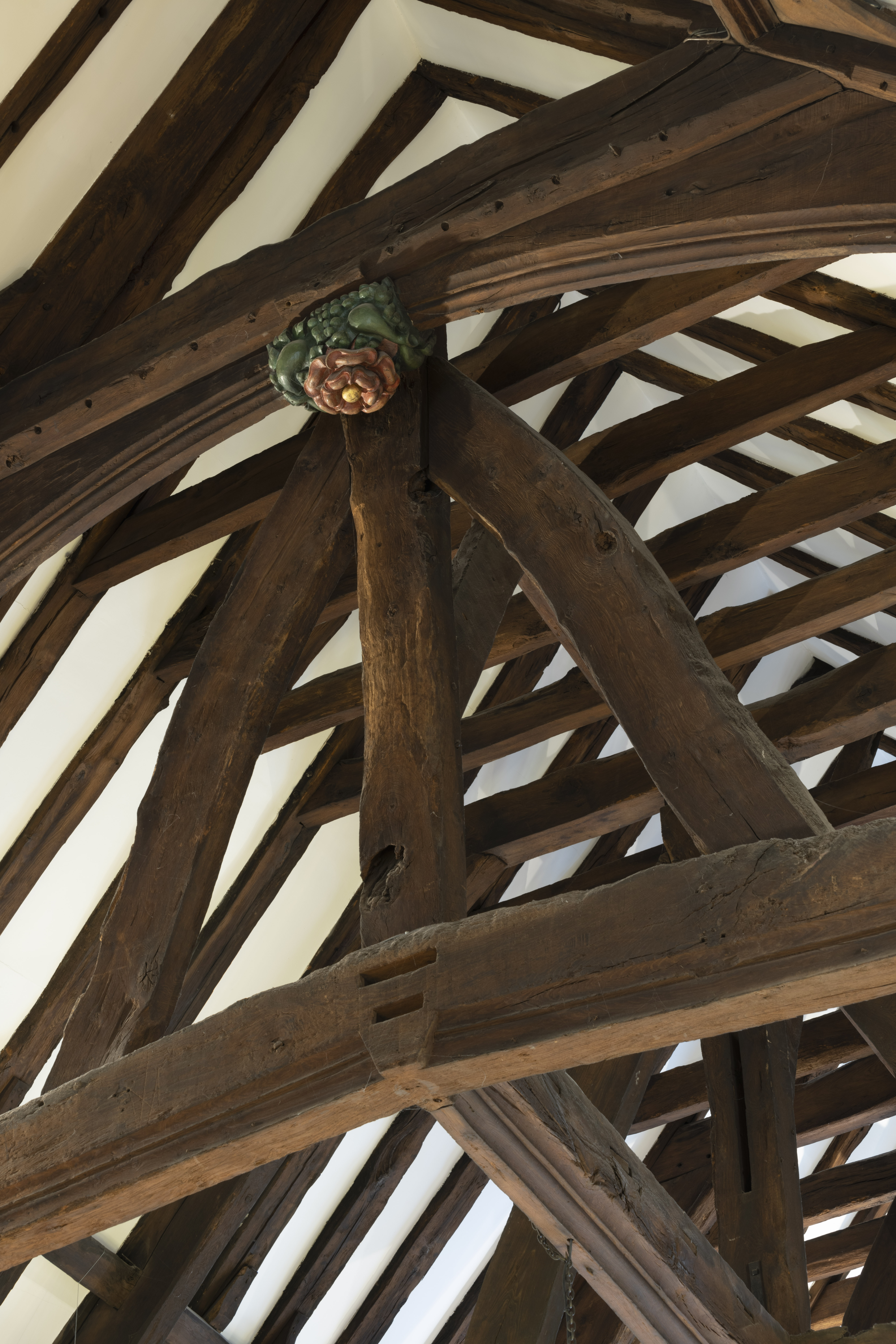 St Anthony's Hall | York Conservation Trust | Rose ceiling Boss