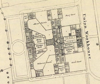 Plan of York Union Workhouse, 1852 | York Conservation Trust | David Rumsey Map Centre 