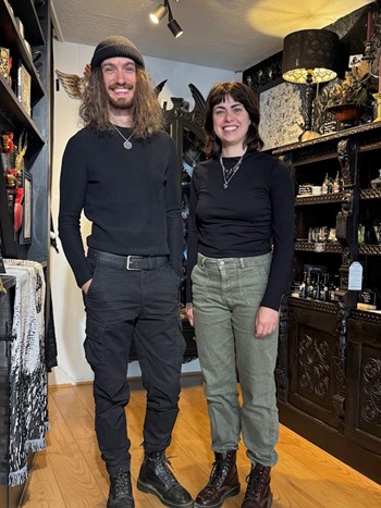 Oli and Hannah, owners of Nox | 43 Goodramgate York