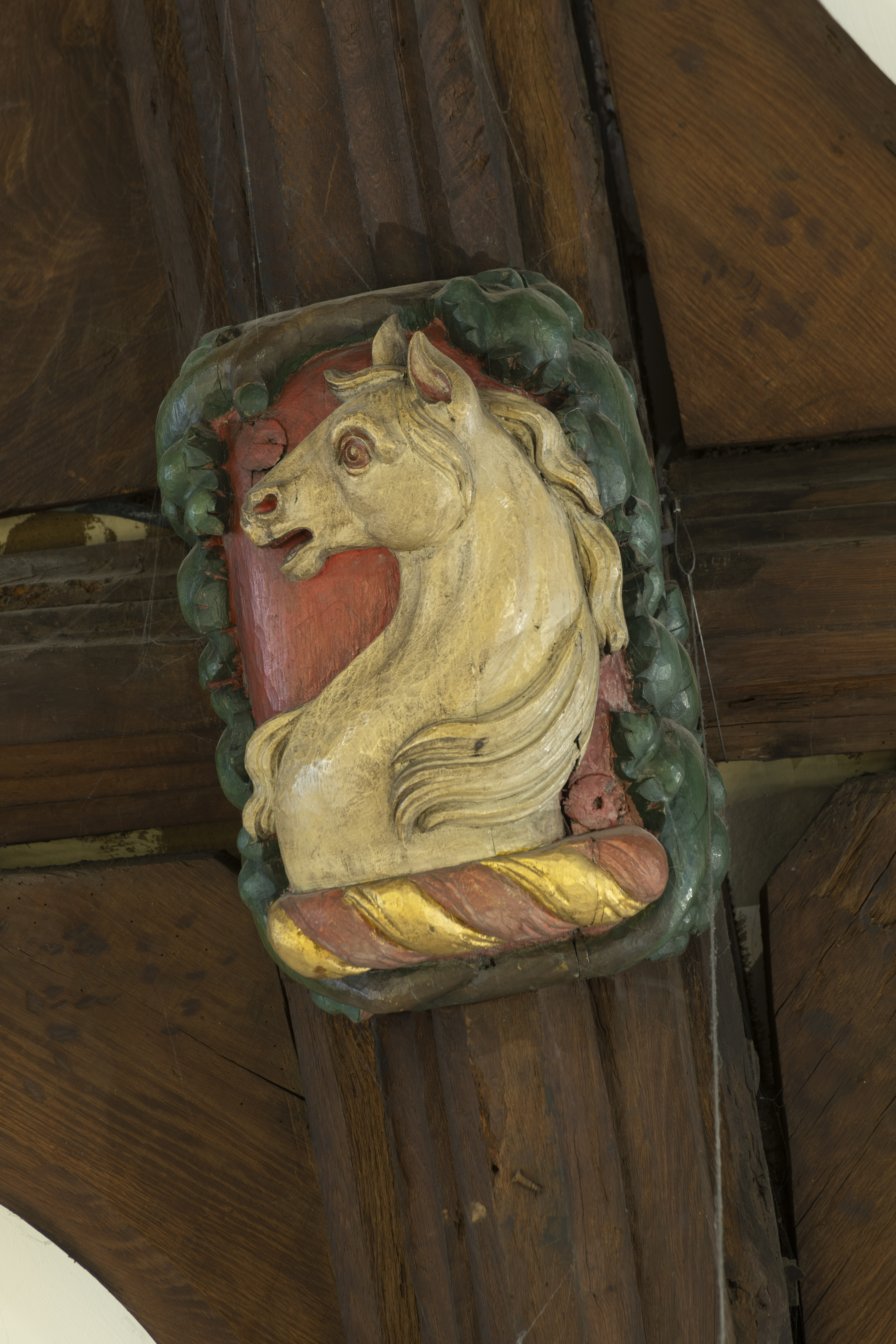 St Anthony's Hall | York Conservation Trust | Horse head boss
