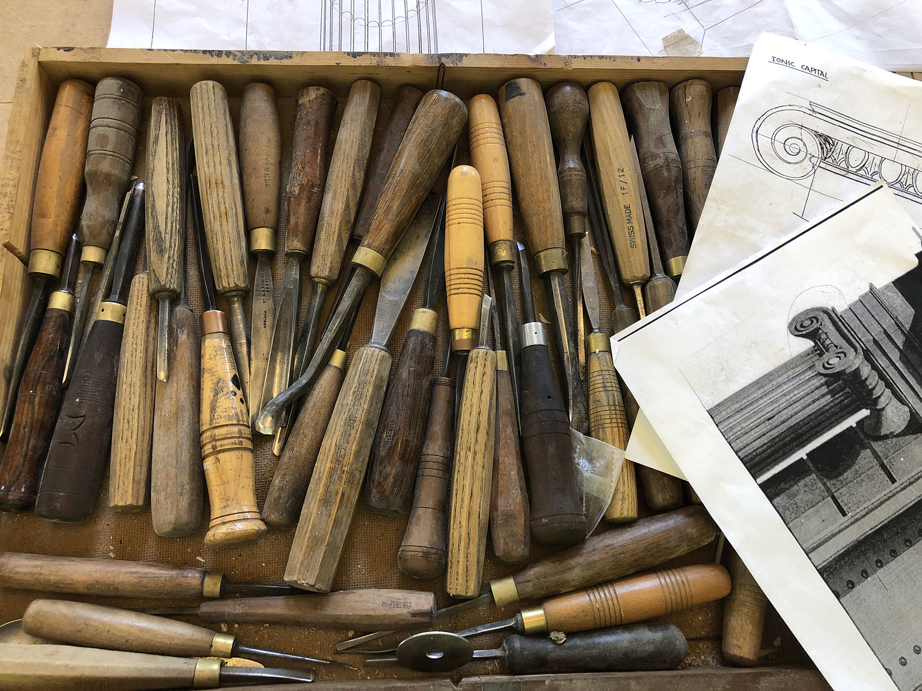 Woodcarving tools | heritage crafts York Conservation Trust