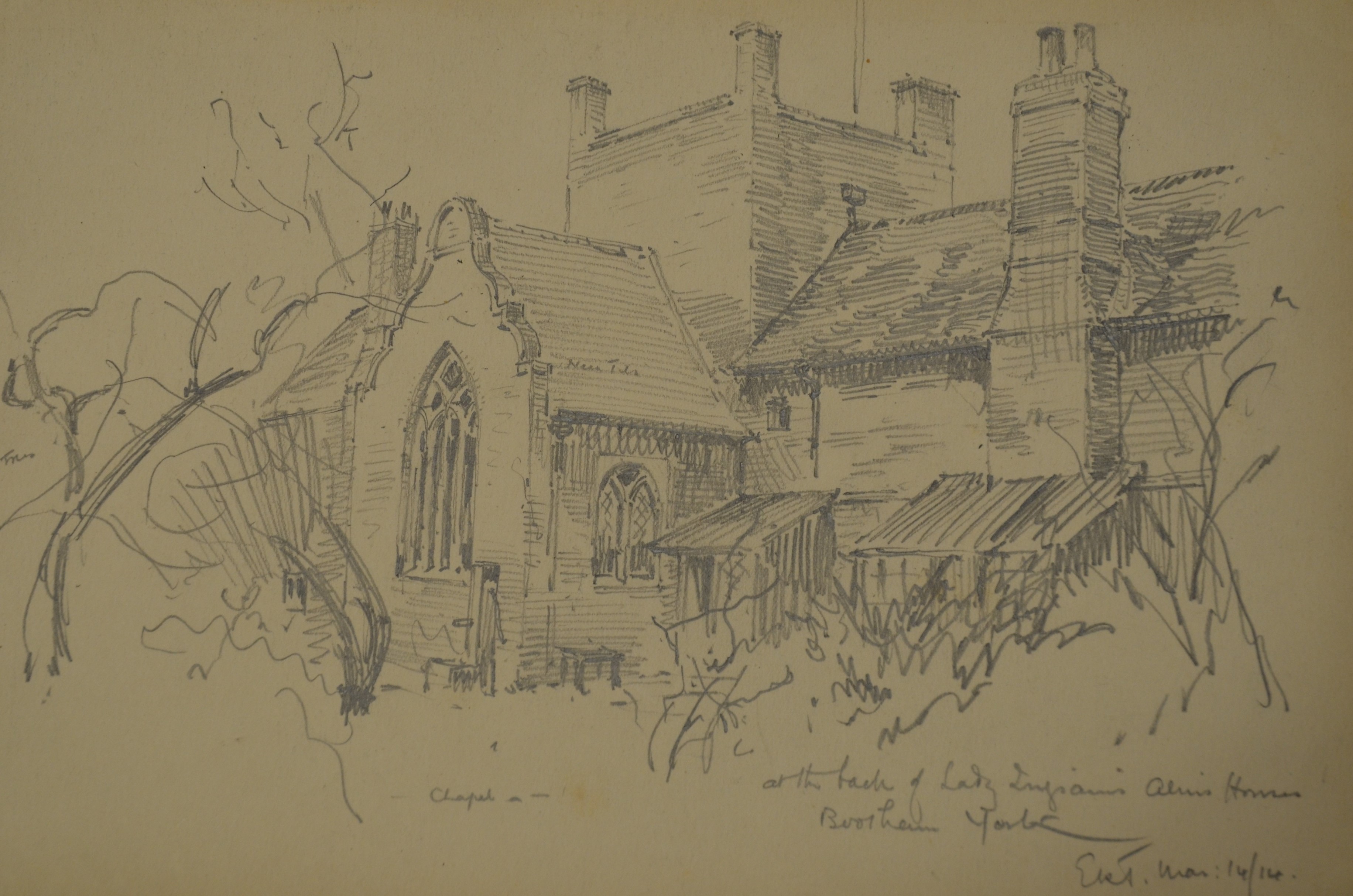 Ingram House | York Conservation Trust | Sketch by Ridsdale Tate